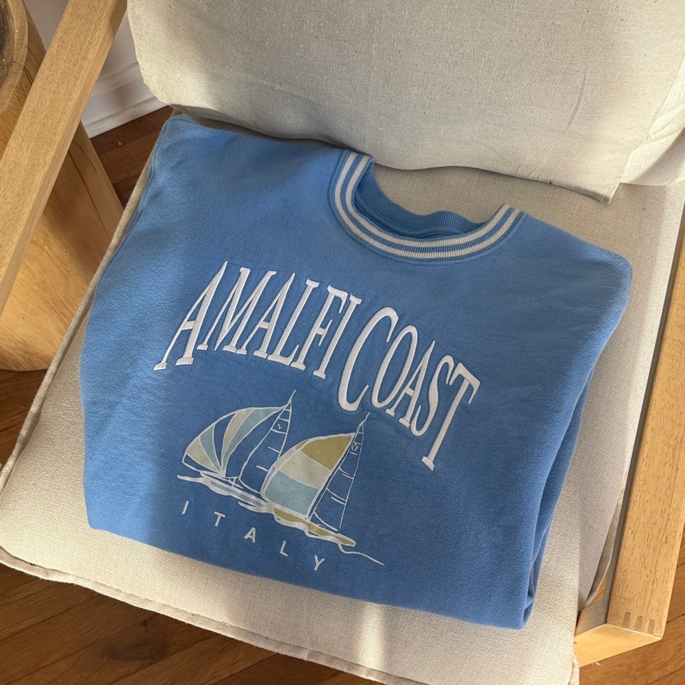 Abercrombie Vintage Amalfi Coast Crewneck